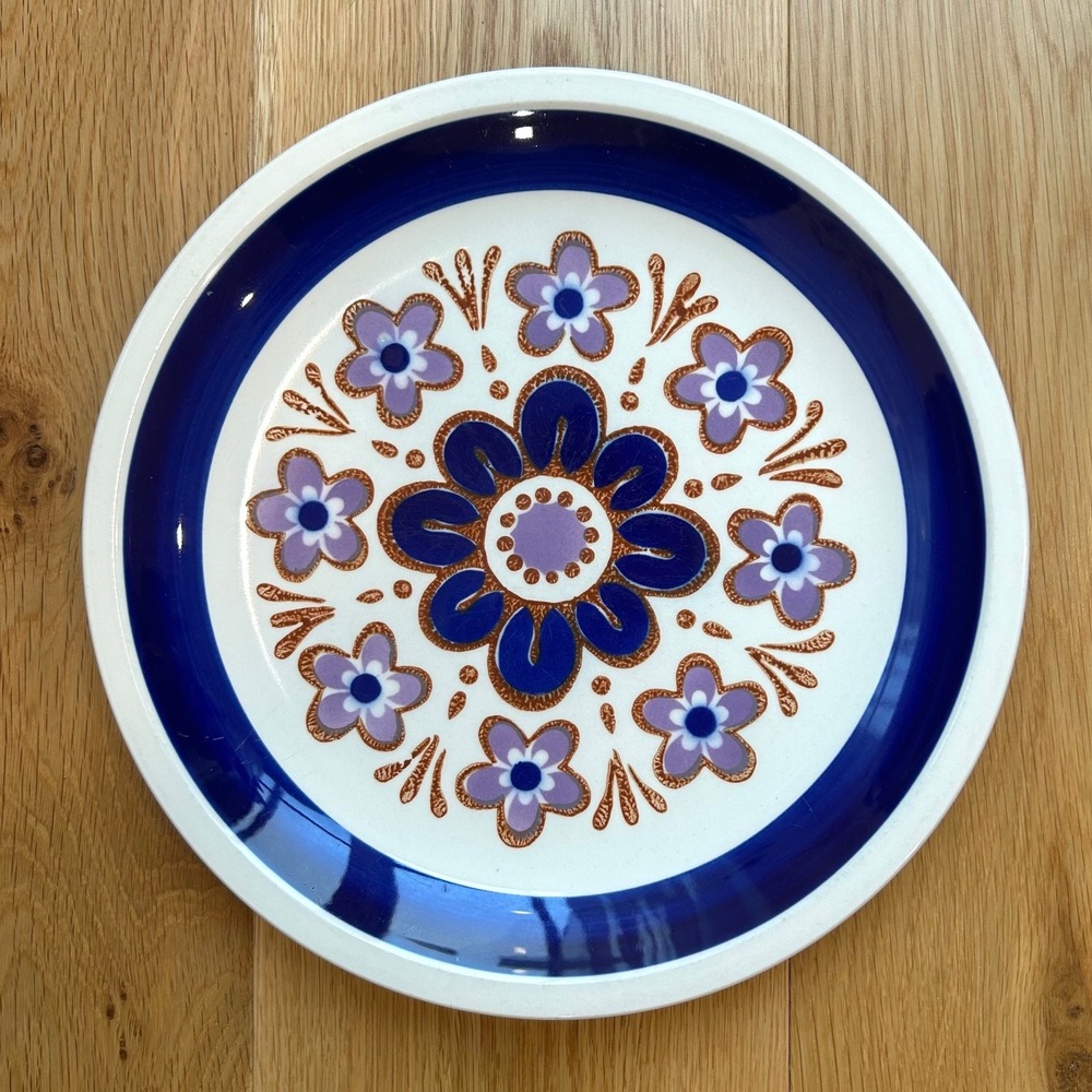 70s Vintage Mikasa Cera-Stone Nightfall 10 5/8" Dinner Plate D1551